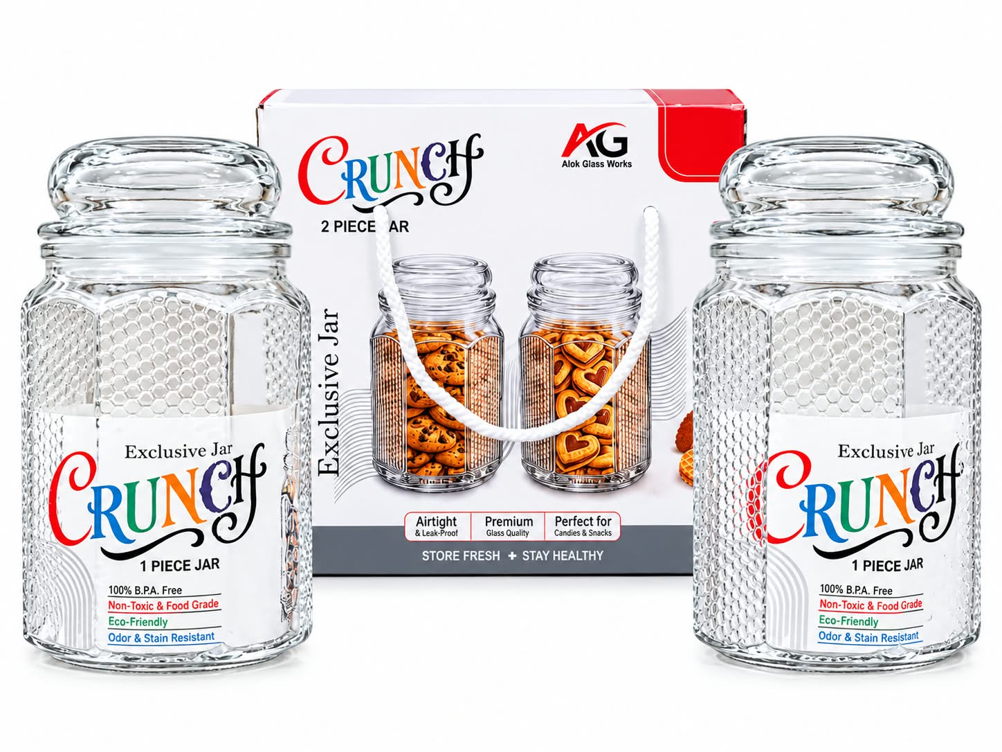 750ml Crunch Jar (2pc)